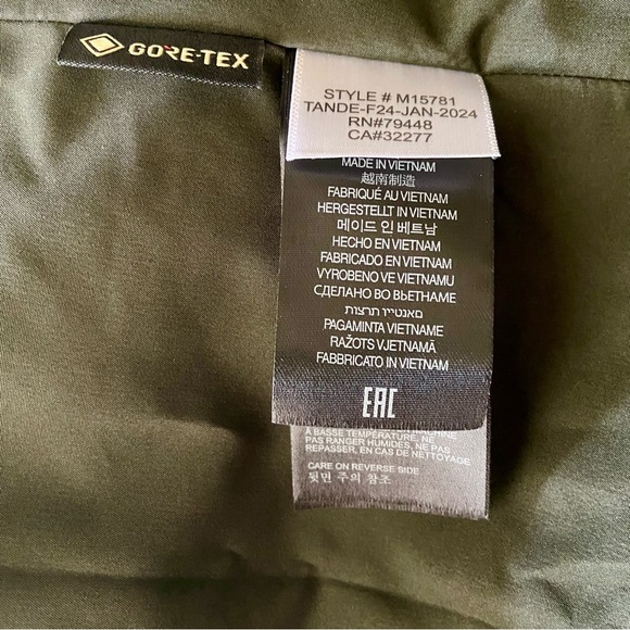 New w/o Tags Marmot Waypoint Gore-Tex Rain Jacket Rosin Green - Picture 7 of 12